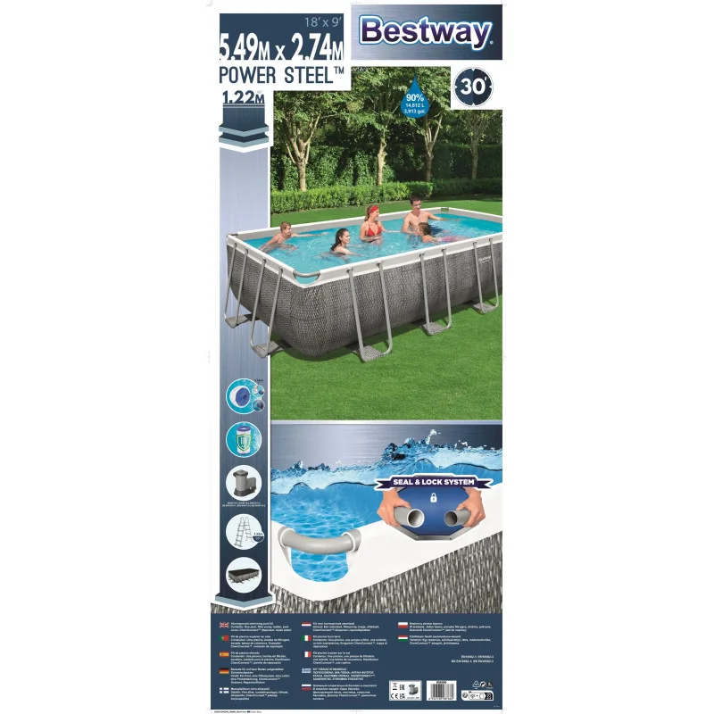 Piscine hors-sol tubulaire POWERSTEEL