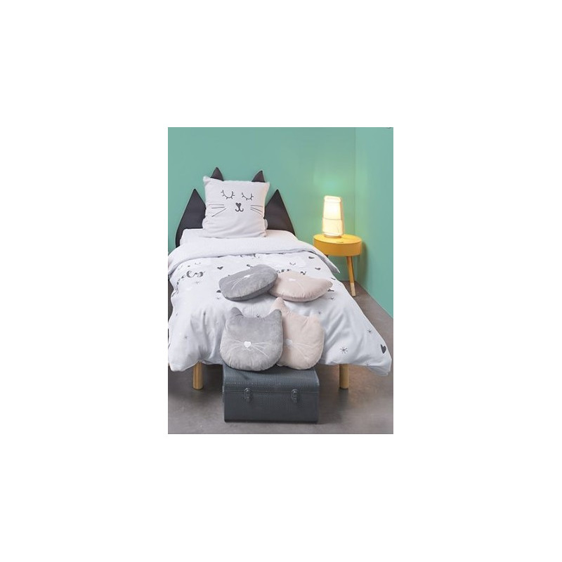 Coussin tête de chat