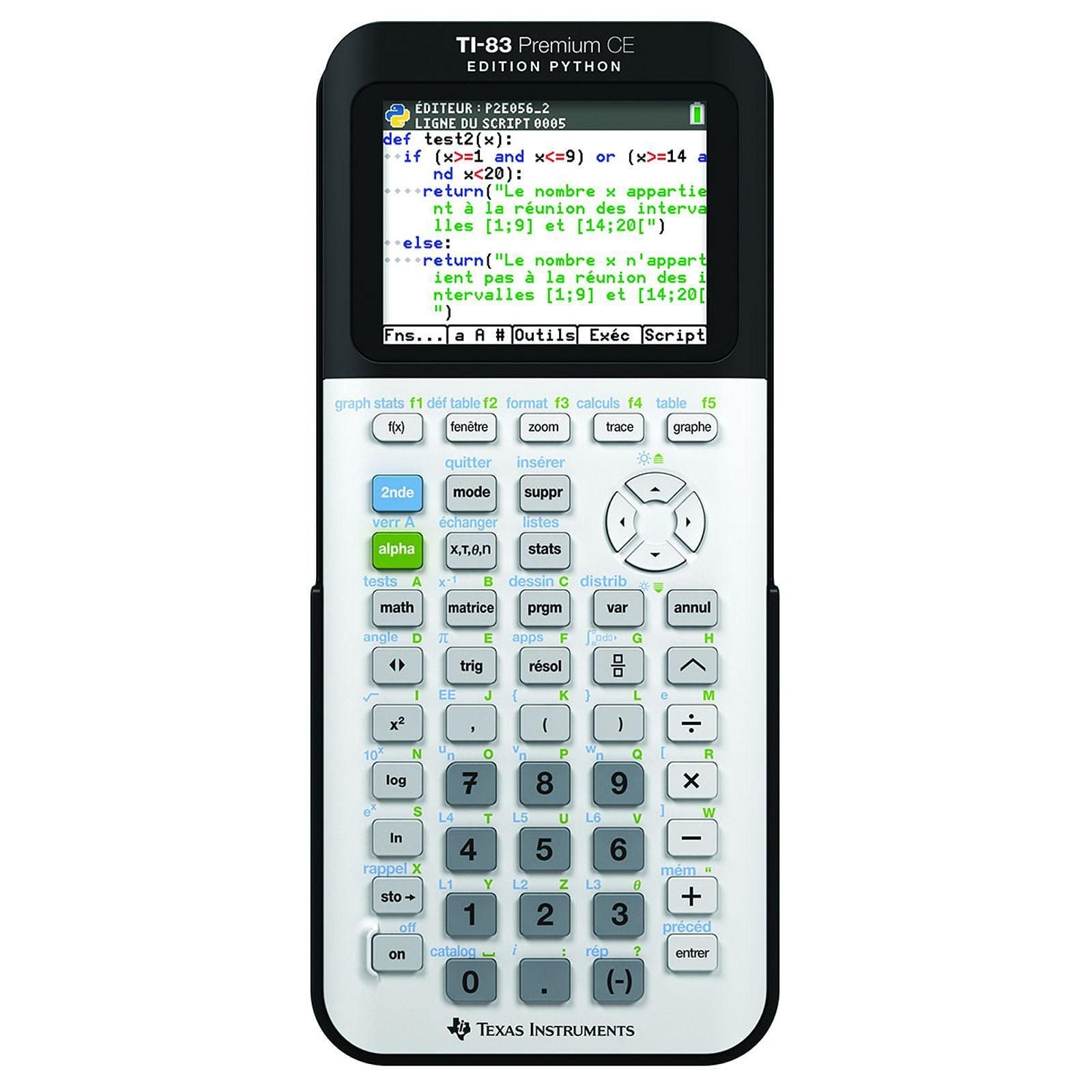 L'essentiel Python pour la calculatrice TI-83 Premium CE 