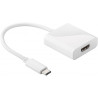 Adaptateur USB-C Mâle vers HDMI Femelle Blanc - D2 DIFFUSION - ADA_D2USBCHDMIFADP