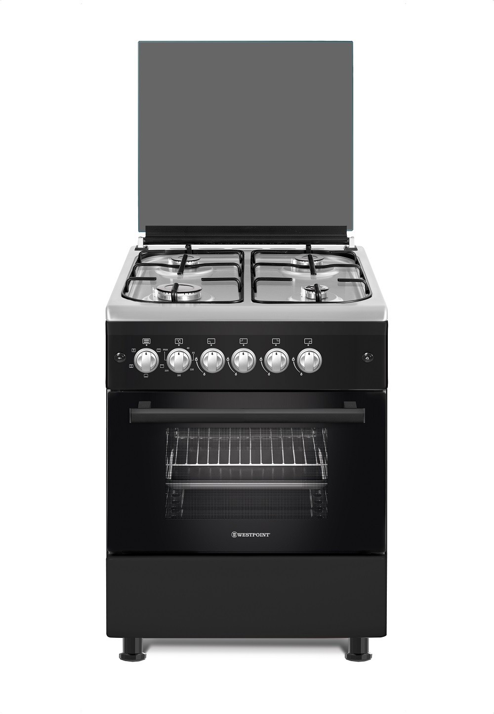 Cuisiniere 4 Gaz Noir Westpoint Wclr6640e8un Ravate Com