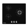 Plaque de cuisson - 6550W - 3 feux gaz - BERKLAYS - BTAB3GW0BG