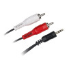 Câble Jack 3,5mm mâle / 2 RCA mâle - 1m50 - D2 DIFFUSION - CAB VD2JKRCA150 D2