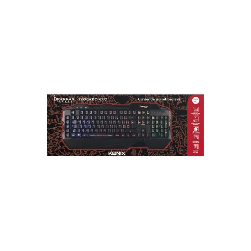 Clavier Gamer DRAKKAR - Midgard Evo - KONIX