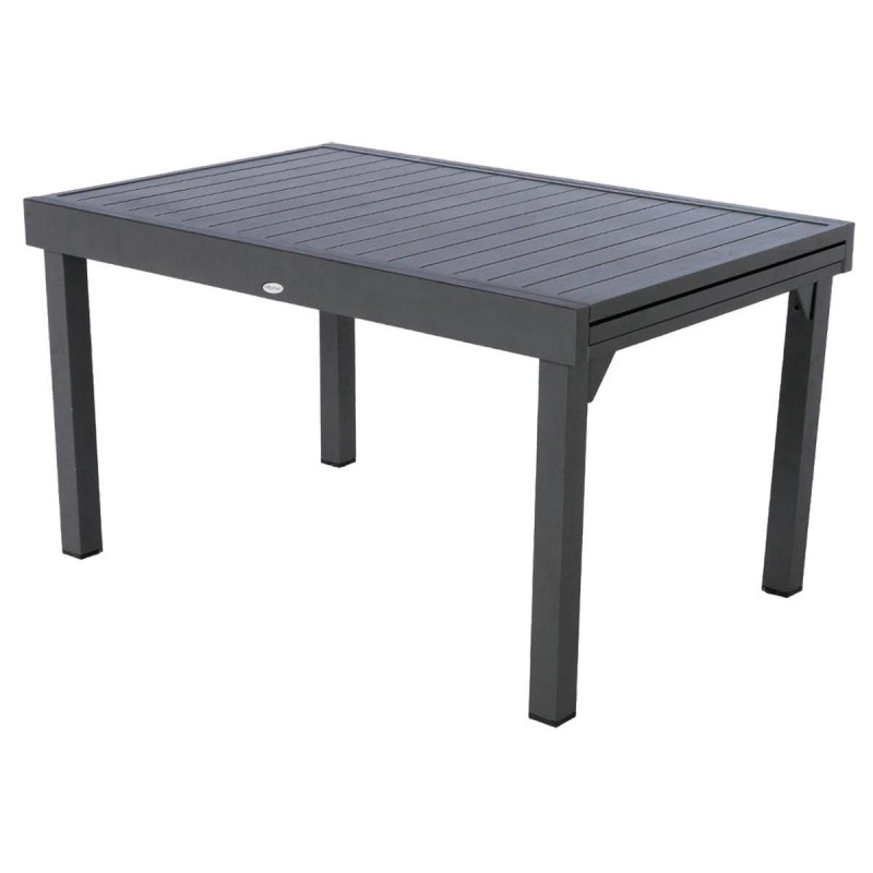 Table Extensible Piazza Aluminium Graphite 10 places