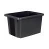 Boite de rangement empilable superposable de 26 L, noir