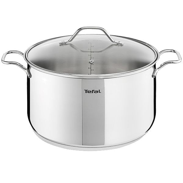 TEFAL Faitout Intuition XL inox 28 x 23 cm, 12 L, Compatible