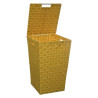 PANIER LINGE LISA JAUNE MOUTARD