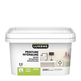 Peinture Interieure Blanc Cool 3 Luxens Satin 2 5l Ravate Com