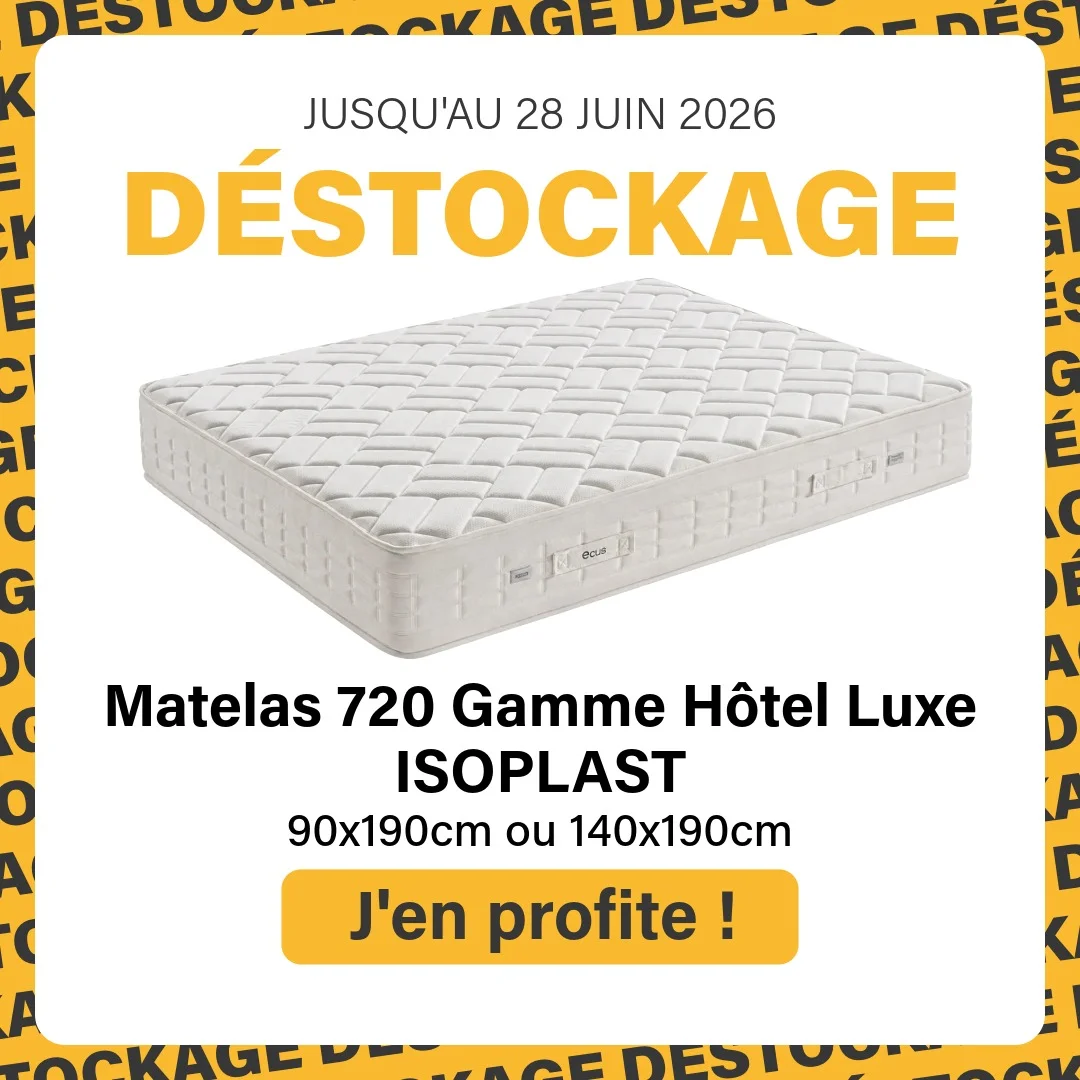 Déstockage Matelas 720 Gamme Hôtel Luxe - Isoplast | Ravate.com | Ravate.com Image : Déstockage Matelas 720 Gamme Hôtel Luxe - Isoplast | Ravate.com | Ravate.com