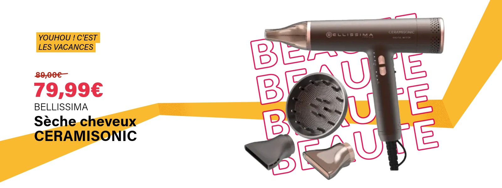 Sèche cheveux CERAMISONIC - BELLISSIMA | Ravate.com Image : Sèche cheveux CERAMISONIC - BELLISSIMA | Ravate.com