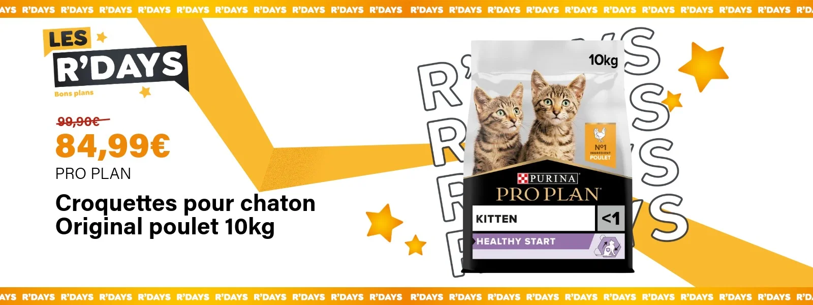 Croquettes pour chaton Original poulet 10Kg - PRO PLAN | Ravate.com Image : Croquettes pour chaton Original poulet 10Kg - PRO PLAN | Ravate.com