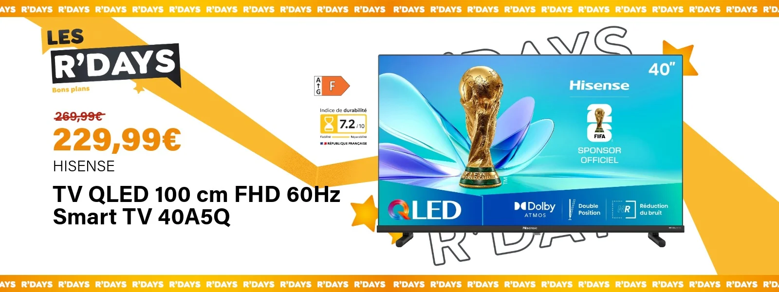 TV QLED 100cm FHD 60Hz Smart TV 40A5Q - Hisense | Ravate.com Image : TV QLED 100cm FHD 60Hz Smart TV 40A5Q - Hisense | Ravate.com
