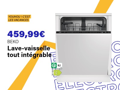 Lave-vaisselle intégrable 14 couverts - BEKO | Ravate.com Image : Lave-vaisselle intégrable 14 couverts - BEKO | Ravate.com