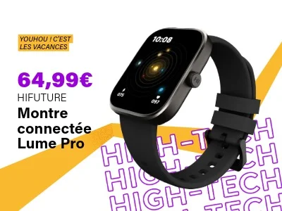 Montre connectée Lume Pro noir - HIFUTURE | Ravate.com Image : Montre connectée Lume Pro noir - HIFUTURE | Ravate.com