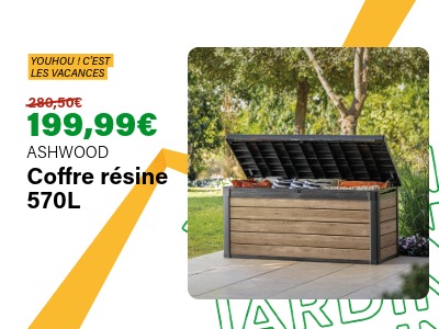 Coffre résine 570L | Ravate.com Image : Coffre résine 570L | Ravate.com