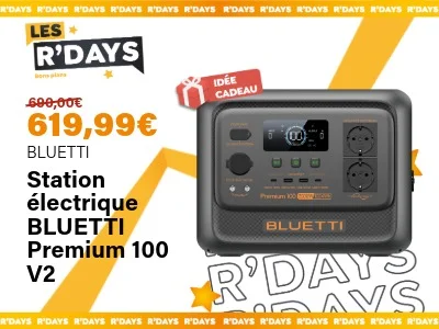Station électrique Bluetti Premium 100 V2 | Ravate.com Image : Station électrique Bluetti Premium 100 V2 | Ravate.com