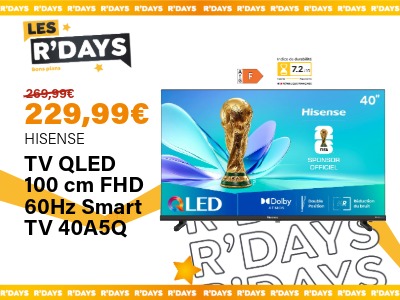 TV QLED 100cm FHD 60Hz Smart TV 40A5Q - Hisense | Ravate.com Image : TV QLED 100cm FHD 60Hz Smart TV 40A5Q - Hisense | Ravate.com