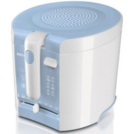 FRITEUSE PHILIPS 2LITRES 2000W BLANC/BLEU - Philips HD6103/70