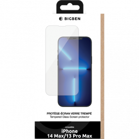 Protège écran 2.5D iPhone 15 + SmartFrame - BIGBEN - PEGLASSIP15