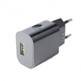Chargeur Secteur 2 port USB 2.4A Câble Compatible iPod/iPad/Iphone Blanc -  AKASHI - ALT08040 