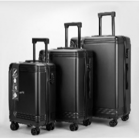 Set de rangement valise rose poudré